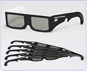 直線偏光 高級紙3Dメガネ