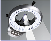 顕微鏡　オプション　2重　LEDリング照明　通販　