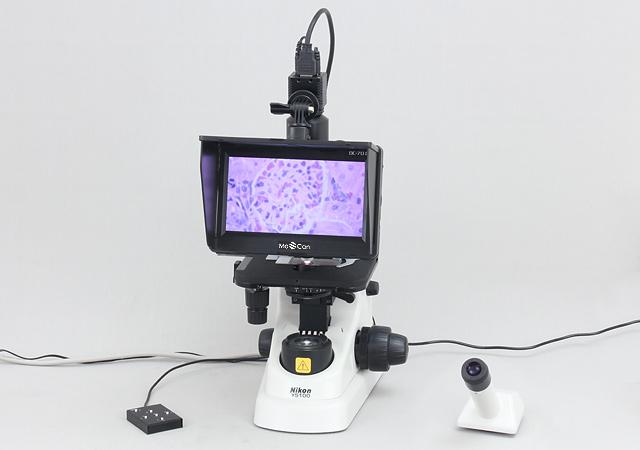 デジタル顕微鏡・ハイビジョンカメラセット　ニコン製　理振